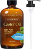 Picture of Essentially KateS Castor Oil 16 Fl Oz (Glass Bottle) - Coconut Oil + Shea Butter - A Huge Glass Bottle with a Pump - 100% Pure and Natural, Cold Pressed, and Hexane-Free - Hair Oil, Body Oil