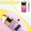 Picture of Portable Nail Drill Professional 35000 RPM, Rechargeable Electric Nail File Machine E File for Acrylic Nails Gel Polishing, Cordless Efile with Bits Kit for Manicure Salon Home, Yellow & Purple