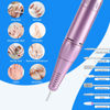 Picture of Portable Nail Drill Professional 35000 RPM, Rechargeable Electric Nail File Machine E File for Acrylic Nails Gel Polishing Removing, Cordless Efile with Bits Kit for Manicure Salon Home, Blue & Purple