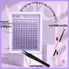 Picture of ALICE Cluster Eyelash Extension Kit Natural Wispy Lash Clusters Kit Lash Extension Kit Clear Band 168pcs C Curl 11-13mm Individual Lashes with Lash Glue Bond and Seal Self Application at Home