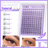 Picture of ALICE Cluster Eyelash Extension Kit Natural Wispy Lash Clusters Kit Lash Extension Kit Clear Band 168pcs C Curl 11-13mm Individual Lashes with Lash Glue Bond and Seal Self Application at Home