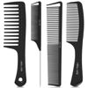 Picture of SALONSILK 4PCS Professional Comb Set, Wide Tooth Combs Rat Tail Fine Tooth Hair Comb, Barber Styling Curly Parting Combs Set for Men and Women, Braiding Cutting Combs