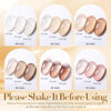 Picture of Born Pretty Jelly Gel Nail Polish Nude Set Crystal Transparent Translucent Sheer Clear 6 Colors Gift Collection Manicure Kit
