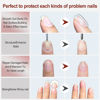 Picture of FZANEST Rubber Base Gel Polish, 6pcs*7.5ml Builder Gel Jelly Sheer Natrual Nude Pink in a Bottle UV Gel Polish Kit, Structure Quick Extension Gel