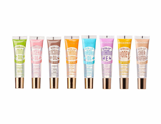 Picture of Ruby Kisses Broadway Vita-Lip Clear Lip Gloss - Moisturizing, Hydrating, Nourishing with Mint, Rosehip, Coconut, Mango, Argan, Honey & Shea