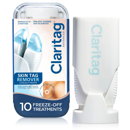 Picture of Claritag Advanced Skin Tag Remover - FDA-Cleared Device - Only for Skin Tag Removal - Works in 7-14 Days - Up to 10 Treatment Cycles - Cryogenic Freeze-Off Kit