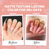 Picture of UNA GELLA Stiletto Gel Nail Tips Gel x 504pcs Long Stiletto Almond Clear Curved Nails Tips Half Cover False Fake Nails for DIY Stiletto Press On Nails Extension Art Salon 12 Sizes