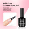 Picture of beetles Gel Polish 3 Pcs 15ml No Wipe Gel Top & Base Coat Milky Pink Gel Polish Set Soak Off Uv Nail Lamp-Shine Finish and Long Lasting Gel Glossy Top Base Gel Nude Pink Valentine Nail Gel Polish