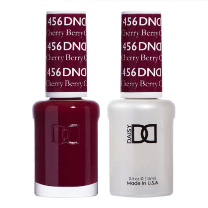 Picture of DND Gel Polish Set - 1 each of Red Gel Polish and Red Nail Polish, 456 Cherry Berry, 0.5 Fl Oz
