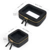 Picture of Prite Clear Makeup Bag Set for Women Portable Clear Makeup Bag Cute Waterproof Travel Cosmetic Bag with Gold Zipper for Car Essentials(Black)