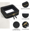 Picture of Prite Clear Makeup Bag Set for Women Portable Clear Makeup Bag Cute Waterproof Travel Cosmetic Bag with Gold Zipper for Car Essentials(Black)