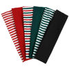 Picture of TERSE Christmas Headbands for Women Short Hair Striped Headbands Non Slip Elastic Sweat Hairbands Soft Fabric Hair Bands Workout Yoga Running Sport Christmas Hair Accessories