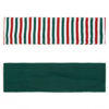 Picture of TERSE Christmas Headbands for Women Short Hair Striped Headbands Non Slip Elastic Sweat Hairbands Soft Fabric Hair Bands Workout Yoga Running Sport Christmas Hair Accessories
