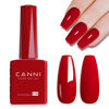 Picture of CANNI Gel Nail Polish Red Colors, 1Pcs Red Gel Polish Maroon Deep Red Color Nail Polish Gel High Gloss Soak Off U V Gel Nail French Nail Manicure Salon DIY