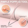Picture of Teenitor Pimple Extractor Acne Treatment Tool Blackhead Comedone Removal 2-in-1 Popper Tool for Face Blackhead Extractor Tool Pink