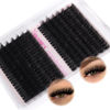 Picture of Yawamica Individual Lashes Clusters Wispy Eyelash Extension 12-18mm Mix 80D 100D Volume Eyelash Clusters D Curl 280pcs Cluster Eyelash Extensions Fluffy Cluster Lashes DIY Lash Extension by Self