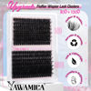 Picture of Yawamica Individual Lashes Clusters Wispy Eyelash Extension 12-18mm Mix 80D 100D Volume Eyelash Clusters D Curl 280pcs Cluster Eyelash Extensions Fluffy Cluster Lashes DIY Lash Extension by Self