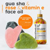 Picture of ArtNaturals Face & Body Vitamin E Bio Oil 4.0oz + Gua Sha Facial Tools Set - Organic Moisturizer Skincare for Scars, Stretch Mark, Cellulite & Nails - Great Massage oil for Massaging Joint & Muscles