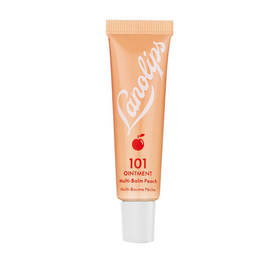 Picture of Lanolips 101 Ointment - Lanolin Lip Balm for Smooth, Hydrated & Healthy Lips - Multipurpose Lip Ointment with Lanolin Oil for Dry Lips, Cuticles & More - Peach (0.52 oz)
