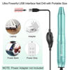 Picture of COSITTE Electric Nail Drill,USB Electric Nail Drill Machine for Acrylic Nail Kit,Portable Electric Nail File Polishing Tool Manicure Pedicure Kit Efile Nail Supplies for Home Salon,Green
