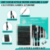 Picture of Lash Clusters Kit 320Pcs,50D Eyelash Extension Kit,Lash Bond and Seal Waterproof,Lash Remover for Individual Cluster Lashes Kit,Lash Applicator Tool for DIY Lash Extension Kit(D-Mix9-16mm Kit)
