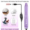 Picture of COSITTE Electric Nail Drill,USB Electric Nail Drill Machine for Acrylic Nail Kit,Portable Electric Nail File Polishing Tool Manicure Pedicure Kit Efile Nail Supplies for Home Salon,Lilac
