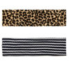 Picture of TERSE Cheetah Headbands for Women Short Hair Non Slip Elastic Sweat Hairbands Leopard Print Soft Fabric Hair Bands Workout Yoga Running Sport Thin Hair Wrap for Girls
