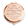 Picture of Personalized Engraved Compact Mirrors, Unique Basket Stuffers for Her Mom Friends, Inspirational Friendship Gifts for Women Ladies Teenagers Girls, Sentimental Presents for Birthday Valentines Day