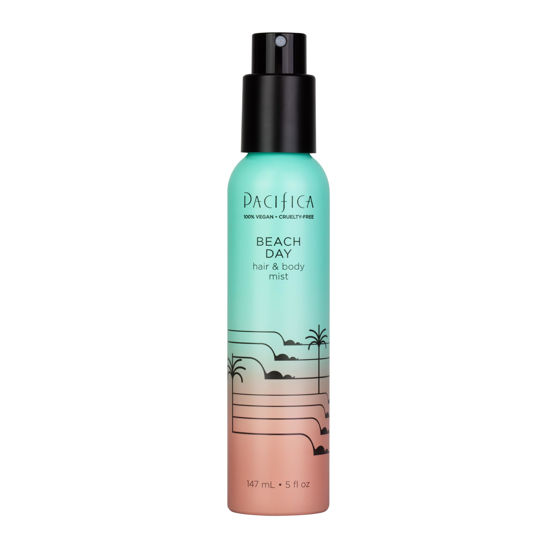 Picture of Pacifica Hair Perfume & Body Fragrance Spray Mist - Beach Day with Bergamot, Orange Flower, Sandalwood, Amber, Musk & Suede Leather - Alcohol-Free, Vegan & Cruelty-Free, 5 oz (1 Count)
