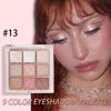 Picture of 9Colors Glitter Eyeshadow Palette,Pink White Gold Glitter Shimmer Sparkly Eye Shadow Palette Makeup,Warm Pastel Eyeshadows Palette Long Lasting Waterproof Naturing-Looking Women Girls Eye Shadow