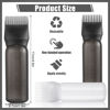 Picture of Pimoys 2 Pack Root Comb Applicator Bottle 6 Ounce Oil Applicator for Hair Dye, Hair Oiling Applicator Hair Coloring Bottle with Graduated Scale, Black and White