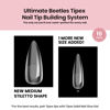 Picture of Beetles Tipex Instant Apex Nail Tips, 512 Pieces Stiletto Pre-Building & Pre-Etched Medium Strong Thick Acrylic Nail Tips 16 Sizes for Flat Nails, Press on Nails Valentine's Day Gifts for Women