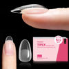 Picture of Beetles Tipex Instant Apex Nail Tips Oval-Pre-Building & Pre-Etched Strong Thick Half Matte Acrylic Nail Tips,Upgraded with 16 Sizes for Flat Nails, Press on Nails 512 Pieces Valentine's Day Gift