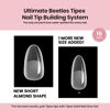 Picture of Beetles Tipex Instant Apex Nail Tips Oval-Pre-Building & Pre-Etched Strong Thick Half Matte Acrylic Nail Tips,Upgraded with 16 Sizes for Flat Nails, Press on Nails 512 Pieces Valentine's Day Gift