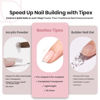 Picture of Beetles Tipex Instant Apex Nail Tips Almond Short-Pre-Building & Pre-Etched Strong Thick Acrylic Nail Tips,16 Sizes for Flat Nails, Press on Nails 512 Pieces Valentine's Day Gift for Women