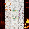 Picture of 9 Sheets 3D Halloween Nail Art Stickers Self-Adhesive Cute Skull Pumpkin Bat Ghost Spider Designs Cartoon DIY Flowers Nail Art Stickers Decals Halloween Nail Supplies for Women Nails Art Decoration