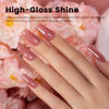 Picture of RARJSM Nude Gel Nail Polish Dark Pink Neutral Skin Tone Sheer Jelly Gel Polish 1PC 15ml Single Bottle Cream Transparent Pink Nail Gel Polish Soak off UV LED Cured for Home Salon DIY Manicure