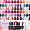 Picture of Beetles 60 Colors Gel Nail Polish Set, Spring Summer Red Brown Glitter Blue Gel Polish 69 PCS Exquisite Femininity Collection with 5Pcs Base Top Coat Gel Soak Off Gel Valentine's Day Gifts for Women