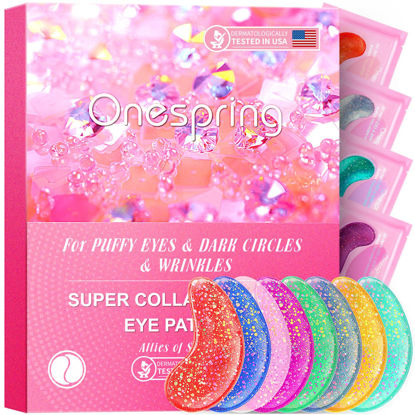 Picture of Under Eye Mask - Valentines Day Gifts for Women - Skin Care Reduce Dark Circles, Puffy Eyes, Undereye Bags, Wrinkles - Bridesmaid Gifts - Gel Under Eye Patches (24 Pairs)