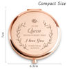 Picture of COYOAL Gifts for Women, I Love You Personalized Compact Mirror for Her Mom Wife Girlfriend, Sentimental Present for Valentines Day, Birthday, Anniversary