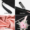 Picture of Vavabox A-Z Personalized Makeup Bag,Birthday Gifts for Women Mom,Gifts for Best Friend,Bride Bridesmaid Cosmetic bag (W, Black)