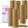 Picture of LuSeren 120 Pcs No Damage Hair Ties for Women Thick Hair, Stretchy Soft Seamless Nylon Cloth Elastic Hair Ties Ponytail Hair Holders Hair Elastics Hair Band for Women Light Brown Color