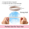 Picture of LuSeren 120 Pcs No Damage blonde Hair Ties for Women Thick Hair, Large Soft Seamless Elastic Hair Ties Ponytail Hair Holders Hair Elastics Hair Band for Women Hair Accessories blonde