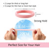 Picture of LuSeren 120 Pcs No Damage Hair Ties for Women Thick Hair,Large Soft Seamless Nylon Cloth Hair Ties Ponytail Hair Holders Hair Elastics Hair Band for Women Hair Accessories Light color