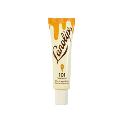 Picture of Lanolips 101 Ointment - Lanolin Lip Balm for Smooth, Hydrated & Healthy Lips - Multipurpose Lip Ointment with Lanolin Oil for Dry Lips, Cuticles & More - Dulce de Leche (0.35 oz)