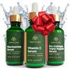 Picture of Tree of Life Beauty Skin Care Set, Brightening, Firming, Dry Face, Dermatologist Tested - Complete Hydration Trio, Vitamin C Serum, Niacinamide Serum, Pro Collagen Peptide Serum, 3 count of 1Fl oz
