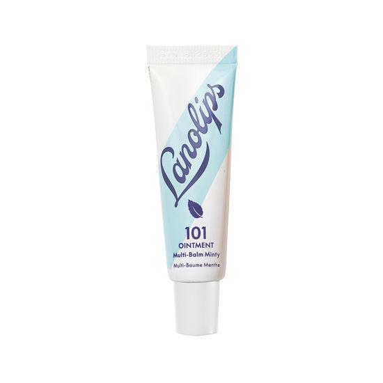 Picture of Lanolips 101 Ointment - Lanolin Lip Balm for Smooth, Hydrated & Healthy Lips - Multipurpose Lip Ointment with Lanolin Oil for Dry Lips, Cuticles & More - Peppermint (0.52 oz)
