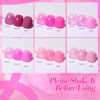 Picture of Born Pretty Jelly Pink Gel Nail Polish Milky Jelly Hot Pink Translucent Gel Polish Spring Summer Neon Pink Valentine's Day Pink Heart Gel Polish Set Nail Art Varnish Manicure Valentine's Day Gift 6PCS