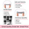 Picture of LuSeren 120 Pcs No Damage Hair Ties for Women Thick Hair, Stretchy Soft Seamless Nylon Cloth Elastic Hair Ties Ponytail Hair Holders Hair Elastics Hair Band for Women Light Grey and Grey Color