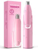 Picture of ZORAMI Rechargeable Ear and Nose Hair Trimmer - 2024 Professional Painless Eyebrow & Facial Hair Trimmer for Men Women, Powerful Motor and Dual-Edge Blades for Smoother Cutting Pink